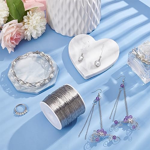 BENECREAT 820 Feet 26 Gauge Single Strand Tiger Tail Beading Wire, Stainless Steel Craft Jewelry Beading Wire for Crafts, Jewelry Making, Sculpture Frame - color: Single Strand, size: 26 Gauge