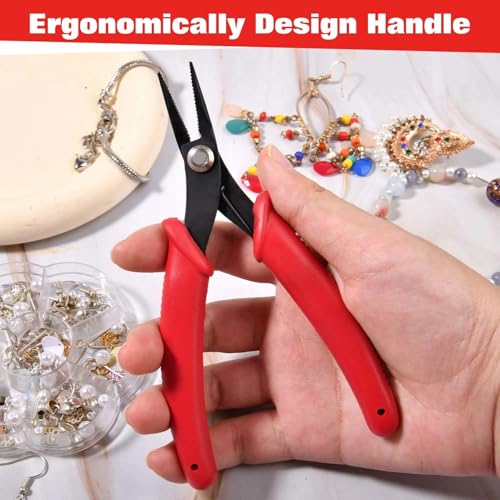 Long Nose Pliers Serrated Jaws Mini Needle Nose Pliers Tweezer Nose Pliers Chain Nose Plier Micro Precision Plier for Jewelry Craft Making Beading Hobby Work Craft Supplies - style: Long-Nose Pliers Serrated Jaws
