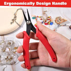 Long Nose Pliers Serrated Jaws Mini Needle Nose Pliers Tweezer Nose Pliers Chain Nose Plier Micro Precision Plier for Jewelry Craft Making Beading Hobby Work Craft Supplies - style: Long-Nose Pliers Serrated Jaws