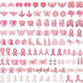 SANNIX 110Pcs Breast Cancer Charms, Pink Ribbon Charm for Jewelry Making, Breast Cancer Awareness Enamel Charm Pendants for Bracelets Necklaces Earrings Craft Making Accessories - style: Breast Cancer Charms