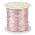 Pandahall 60 Feet Tarnish Resistant Copper Wire 22 Gauge Jewelry Beading Craft Wire for Jewelry Making (Rose Gold)