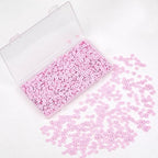 2000Pcs White Clay Beads Polymer Clay Spacer Beads Flat Beads 6mm Round Heishi Vinyl Beads for DIY Craft Gift Adults Girls Kids Bracelets Necklace Jewelry Making Earring Accessories (Pink) - color: Pink
