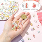 Stiesy 100Pcs Transparent Coffee Bean Glass Beads, Mixed Color Imitation Food Spacer Loose Beads Bulk for Bracelet Necklace Earring Making DIY Crafts 10x8.5x5.5mm - color: Coffee Bean-100pcs