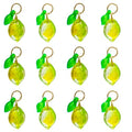 50pcs Glass Pendant Charms - Multicolor Theme Drops for Necklace Craft, Jewelry Making Supplies (Various Styles) - style: Lemon Lime