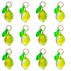 50pcs Glass Pendant Charms - Multicolor Theme Drops for Necklace Craft, Jewelry Making Supplies (Various Styles) - style: Lemon Lime