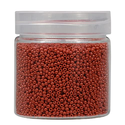 Bala&Fillic 2mm Round Size Uniform Seed Beads 10000pcs/110 Grams in Box 12/0 Coffe Small Glass Seed Beads for Making Jewelry Earring Bracelets Necklace (Coffe) - color: Coffe