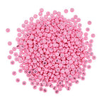 BEEFLYING 632Pcs 10MM Plating Opaque Acrylic Alphabet Beads Acrylic Letter Beads Flat Round Disc Loose Spacer Beads for Jewelry Bracelet Necklace Earring Making DIY Crafts, Pearl Pink - color: Pearl Pink