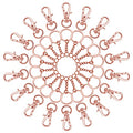150Pcs Swivel Snap Hook Set,Rose Gold Swivel Clasps Lanyard Snap Keychain Hooks Lobster Clasp Split Key Rings with Chain and Jump Rings Bulk for Keychain Lanyard,Jewelry,DIY Crafts Supplies - color: Rose Gold