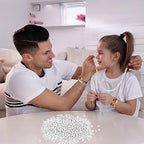QPIXVB 1100PCS White Pony Beads,Friendship Bracelet Beads Kit,Bead for Jewelry Making and Bracelets Making,Braid Hair Bead for Crafts,Small,White Jewelry Making Supplies for Adults - color: white beads