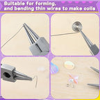 SPEEDWOX Mini Round Nose Pliers With Cutter - Wire Looping and Bending Tool for Jewelry Making - Small Micro Pliers With Looper - style: Round Nose Pliers with Cutter