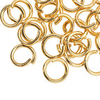 DanLingJewelry 200 pcs 304 Stainless Steel 18 Gauge Open Jump Rings 8mm for Jewelry Making Connectors Jewelry Finding Golden Color - color: 200 pcs - ф8mm δ 1.2mm - Golden