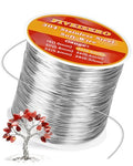 FIVEIZERO 24 Gauge 304 Stainless Steel Wire for Jewelry Making,109yd Stainless Steel Jewelry Wires Thin Metal Craft Wire for Necklace,Bracelet,Earring,Bead Stringing,DIY,Floral and Home Crafts - size: 24 Gauge
