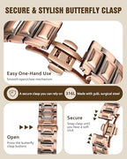 Jecanori 5X Pure Copper Magnetic Bracelet for Men - Upgraded Magnets & Butterfly Clasp, Adjustable Length with Sizing Tool - style: Ridge