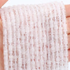 Natural Clear Quartz Crystals Heishi Spacer Beads Loose Semi Precious Flat Round Gemstone Disc Shape Stone for Beading Jewelry Making 4x2mm 15.5" - color: Clear Quartz Crystals