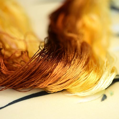 4 Skeins Mulberry Silk Floss Embroidery Thread Floss-Cross Stitch Threads China Silk Woven Jewelry Threads DIY Sewing Kits (13) - color: 13