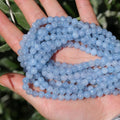 6mm Natural Stone Beads 65pcs Aquamarine Polished Round Smooth Crystal Loose Gemstone Beads for Jewelry Making DIY Bracelet Necklace Earring Crafts Supplies - color: Aquamarine 6mm-65pcs