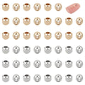 UNICRAFTALE 100Pcs 2 Colors Stainless Steel Rondelle Beads Golden Texture Spacer Beads Metal Stopper Loose Bead Rondelle Seamed Beads for DIY Bracelet Necklaces Jewelry Making - color: Golden and Stainless Steel Color