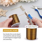 BENECREAT 18 Gauge 32 Yards Jewelry Beading Wire Tarnish Resistant Copper Wire for Beading Wrapping and Other Jewelry Craft Making, Antique Bronze - color: Antique Bronze, size: 18 Gauge