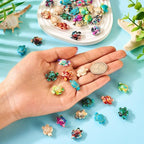 45Pcs Sea Turtle Beads Synthetic Turquoise Dyed Printed Tortoise Beads Ocean Animal Spacer Bead Turtle Carved Gemstone Beads for DIY Crafts Bracelet Necklace Earring Jewelry Making - color: Mixed Color-Turtle