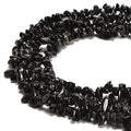 7-8mm Natural Black Obsidian Gemstone Chips Loose Beads Semi Precious for Jewelry Making DIY Handmade Craft Supplies 1 Strand per Bag Approxi 34" - color: Black Obsidian Chips