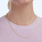 Amazon Essentials Sterling Silver Diamond Cut 14 Inches Rope Chain Necklace - color: Yellow Gold, size: 18"