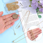 Beebeecraft 1 Box 20Pcs Cable Chain Necklaces 18K Gold Plated Brass 1mm Chain Necklace for Women - color: Gold 20pcs