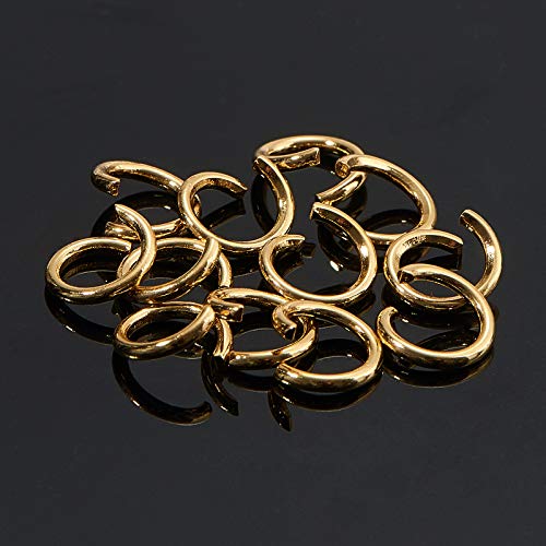 DanLingJewelry 200Pcs 304 Stainless Steel 19 Gauge Open Jump Rings 7mm for Jewelry Making Connectors Jewelry Finding Golden Color - color: 200 pcs - ф7mm δ 1mm - Golden