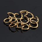 DanLingJewelry 200Pcs 304 Stainless Steel 19 Gauge Open Jump Rings 7mm for Jewelry Making Connectors Jewelry Finding Golden Color - color: 200 pcs - ф7mm δ 1mm - Golden