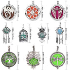 Mixed Pearl Cage Locket Pendants Set, Essential Oil Diffuser DIY Necklace Bracelet Jewelry Making Craft, Bulk Beads Aromatherapy Diffuser Charms Gifts for Women Girls - color: Mixed 10pcs Diffusers