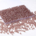 500Pcs Brown Glass Beads for Jewelry Making Kit, 6mm Round Beading Supplies Glass Crystal Beads for Bracelet DIY Crafts Kits Earring Necklaces(Brown) - color: Brown