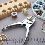 The Beadsmith Flat Nose Parallel Plier - 5.5 inches (140mm), Steel tool for jewelry making, with spring - style: Brass Jaw - 140mm