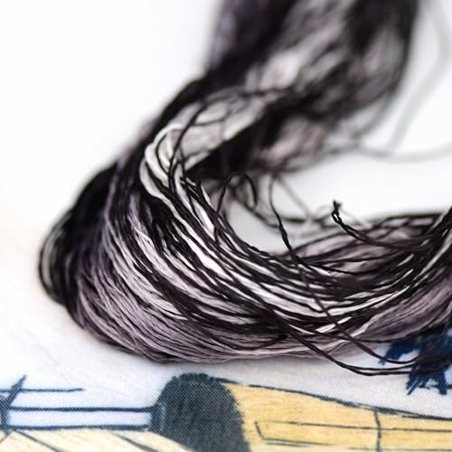 4 Skeins Mulberry Silk Floss Embroidery Thread Floss-Cross Stitch Threads China Silk Woven Jewelry Threads DIY Sewing Kits (09) - color: 09