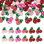 Craftdady Fruit Dangle Charms Pendants Cute Resin Food Pendants Apple Orange Pineapple Strawberry Pendants Lovely Vegetable Mushroom Charms for DIY Craft Earring Bracelet Necklace Jewelry Making - color: 6 Color Cherry