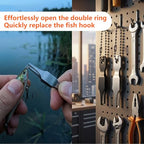 2 PCS Mini Split Ring Opener Tool, Stainless Steel Fishing Pliers for Small Rings, Quick Split Ring Plier for Lure Tuning, Keychain Organization and Jewelry Beading Repair, Portable
