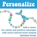 Creativity for Kids Mermaid Bead Jewelry Jar: Create 40+ Friendship Bracelets for Girls, DIY Girls Beads Jewelry Making Kit, Spring Crafts & Mermaid Gifts (Ages 6+)
