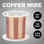 BENECREAT 22 Gauge 55 Yards Jewelry Beading Wire Tarnish Resistant Copper Wire for Beading Wrapping and Other Jewelry Craft Making - color: Copper, size: 22 Gauge
