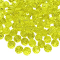 Jmassyang 100 Pieces 8mm Faceted Round Crystal Glass Beads Spacer Beads for Jewelry Making, Bracelets Necklaces Earrings Wind Chimes Suncatchers (LemonYellow, 8mm) - color: LemonYellow, size: 8mm