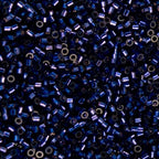 John Bead 25g Cylin Beads Dark Violet Silver Lined 11/0 Glass Cylindrical Seed Beads for Jewelry Bracelets Necklaces Earrings Making Embroidery - color: Dark Violet Silver Lined