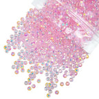 qiipii 2700PCS 4mm Transparent Light Pink AB Resin Rhinestones Clear Pink Flatback Jelly Stones Bulk SS16 Non-Hotfix Diamonds Gems Charms Supplies for Nails Face Eye Makeup Tumblers DIY Crafts Clothes - color: Transparent Light Pink Ab, size: 4mm Bulk