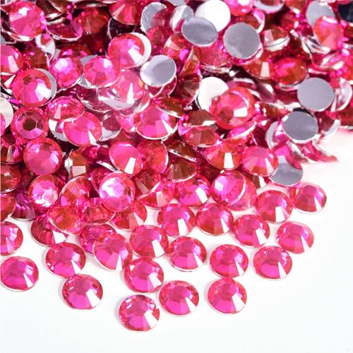 Blinginbox 25000pcs Flatback Rhinestones,Resin Non Hotfix Rhinestones Large Quantity Wholesale for Crafts DIY Creative Design,Clothes,Makeup,Nail Art (4mm=0.15",Light Rose - color: Light Rose, size: 4mm=0.15"