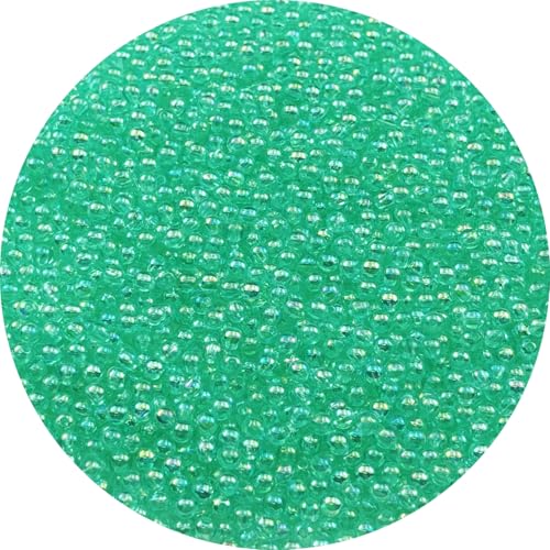 2000pcs 4mm Acrylic Round Beads AB Colors Spacer Beads with Hole for DIY Bracelet Necklace Jewelry Making Supplies Handmade Craft(Lake Green AB) - color: Lake Green AB, size: 4mm