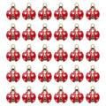 50 Pcs Ladybug Charms, Alloy Insect Pendants, Handcrafted Ladybug Charms, Animal Themed Jewelry for Bracelets, Necklaces, Earrings Making - color: Red