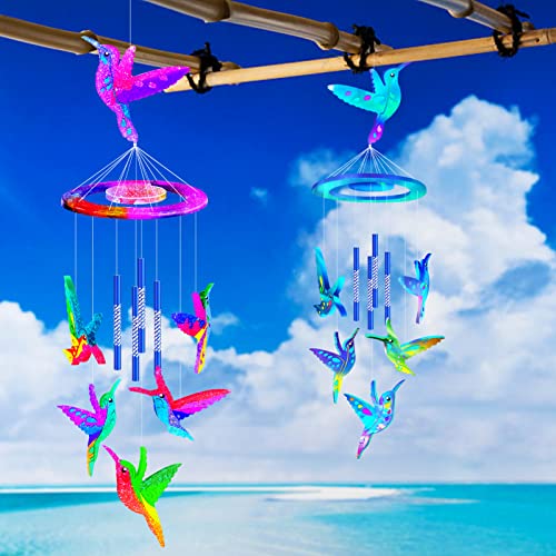 Mity rain Wind Chimes Resin Molds Silicone Kit Bundle, Hummingbird Shape Wind Chimes Molds for Epoxy Resin, Jewelry Resin Casting Molds Wind Bell Molds for Spring Decor