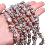 Chip Shell, 260pcs 5-8mm Irregular Shell Beads with Holes, Light Gray Shell & Labradorite Like Chip Beads for Jewelry Making - color: Light Gray