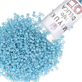 Miyuki Delica Seed Beads – Size 11/0 (1.6 mm), DB0218, Opaque Light Blue Luster, 7.2 g, Approx. 1440 Beads, Made in Japan - color: DB0218 - Opaque Light Blue Luster