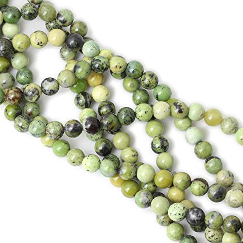 35PCS 10mm Natural Australian Jade Gemstone Round Loose Beads for Jewelry Making DIY Handmade Materials 1 Strand 15" - color: Australian jade, size: 10mm