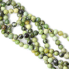 35PCS 10mm Natural Australian Jade Gemstone Round Loose Beads for Jewelry Making DIY Handmade Materials 1 Strand 15" - color: Australian jade, size: 10mm