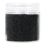 Bala&Fillic Size 2mm Seed Beads 10000pcs/110 Grams in Box 12/0 Black Seed Beads for Making Jewelry Earring Bracelets Necklace (Black) - color: Black