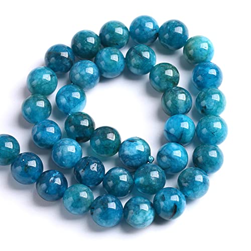 8MM 45PCS Blue Apatite Spacer Loose Beads for Jewelry Making DIY Bracelet Necklace - color: Apatite, size: 8mm