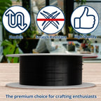Soft Flex 49 Strand Beading Wire - Medium 0.19 Diameter - 10 Feet Nylon Design Wire - style: Black